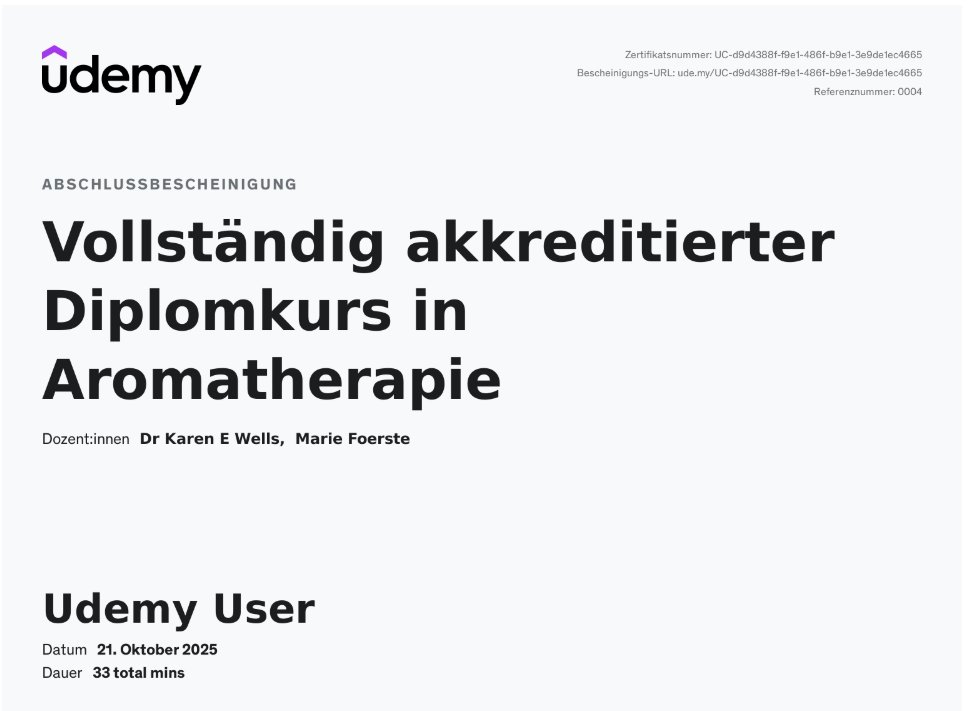 Diplomkurs Aromatherapie